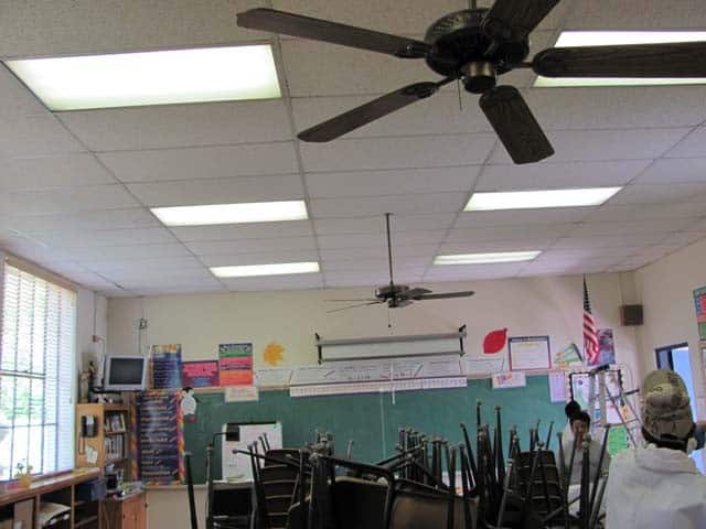 Old School Ceiling Fans Atcsagacity Com Drop Ceiling Removal Cleanup Los Angeles School 05 Attic Guys