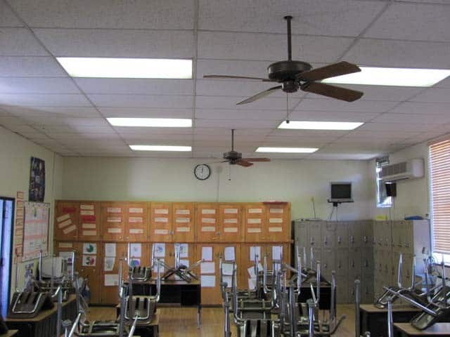 Drop Ceiling Removal Cleanup Los Angeles School 13 Local 5