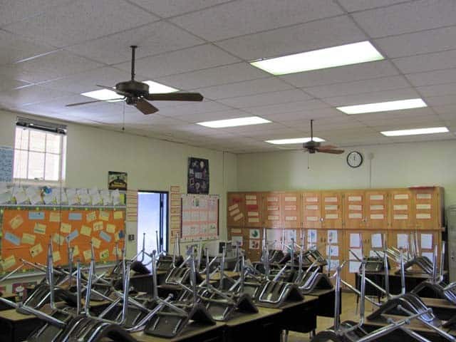 Drop Ceiling Removal Cleanup Los Angeles School 14 Local 5